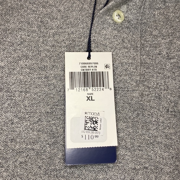 🚀NWOT🚀 Polo by Ralph Lauren heather grey Polo shirt size XL fits like a L - Picture 4 of 5